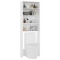 vidaXL Armario de lavadora blanco 64x24x190 cm