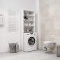 vidaXL Armario de lavadora blanco 64x24x190 cm