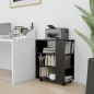 vidaXL Armario con ruedas madera contrachapada negro 60x35x75 cm vidaXL Armario con ruedas madera contrachapada negro 60x35x75 cm