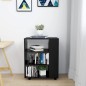 vidaXL Armario con ruedas madera contrachapada negro 60x35x75 cm vidaXL Armario con ruedas madera contrachapada negro 60x35x75 cm