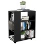 vidaXL Armario con ruedas madera contrachapada negro 60x35x75 cm vidaXL Armario con ruedas madera contrachapada negro 60x35x75 cm