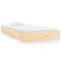 vidaXL Estructura de cama de madera maciza 90x200 cm