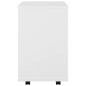 vidaXL Armario con ruedas madera contrachapada blanco 46x36x59 cm vidaXL Armario con ruedas madera contrachapada blanco 46x36x59 cm