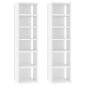 vidaXL Muebles zapateros 2 uds contrachapada blanco 27,5x27x102 cm vidaXL Muebles zapateros 2 uds contrachapada blanco 27,5x27x102 cm