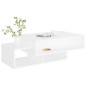 vidaXL Mesa de centro madera contrachapada blanco 105x55x32 cm vidaXL Mesa de centro madera contrachapada blanco 105x55x32 cm