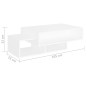 vidaXL Mesa de centro madera contrachapada blanco 105x55x32 cm vidaXL Mesa de centro madera contrachapada blanco 105x55x32 cm