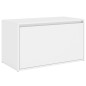 vidaXL Banco de pasillo de madera de ingeniería blanco 80x40x45 cm vidaXL Banco de pasillo de madera de ingeniería blanco 80x40x45 cm