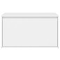 vidaXL Banco de pasillo de madera de ingeniería blanco 80x40x45 cm vidaXL Banco de pasillo de madera de ingeniería blanco 80x40x45 cm