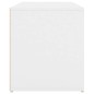 vidaXL Banco de pasillo de madera de ingeniería blanco 80x40x45 cm vidaXL Banco de pasillo de madera de ingeniería blanco 80x40x45 cm