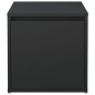 vidaXL Cajón taburete madera de ingeniería negro 40,5x40x40 cm vidaXL Cajón taburete madera de ingeniería negro 40,5x40x40 cm