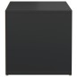 vidaXL Cajón taburete madera de ingeniería negro 40,5x40x40 cm vidaXL Cajón taburete madera de ingeniería negro 40,5x40x40 cm