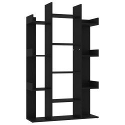 vidaXL Librería de madera contrachapada negro 86x25,5x140 cm