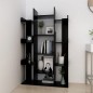vidaXL Librería de madera contrachapada negro 86x25,5x140 cm vidaXL Librería de madera contrachapada negro 86x25,5x140 cm