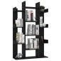 vidaXL Librería de madera contrachapada negro 86x25,5x140 cm vidaXL Librería de madera contrachapada negro 86x25,5x140 cm