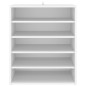 vidaXL Mueble zapatero de madera contrachapada blanco 60x35x70 cm vidaXL Mueble zapatero de madera contrachapada blanco 60x35x70 cm