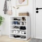 vidaXL Mueble zapatero de madera contrachapada blanco 60x35x70 cm vidaXL Mueble zapatero de madera contrachapada blanco 60x35x70 cm