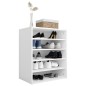 vidaXL Mueble zapatero de madera contrachapada blanco 60x35x70 cm vidaXL Mueble zapatero de madera contrachapada blanco 60x35x70 cm