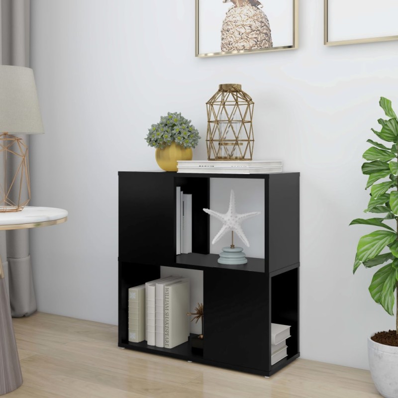 vidaXL Librería de madera contrachapada negro 60x24x63 cm vidaXL Librería de madera contrachapada negro 60x24x63 cm