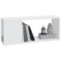 vidaXL Mueble para TV madera contrachapada blanco 80x24x32 cm vidaXL Mueble para TV madera contrachapada blanco 80x24x32 cm
