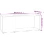 vidaXL Mueble para TV madera contrachapada blanco 80x24x32 cm vidaXL Mueble para TV madera contrachapada blanco 80x24x32 cm