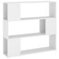vidaXL Estantería de libros/divisor de espacios blanco 100x24x94 cm vidaXL Estantería de libros/divisor de espacios blanco 100x24x94 cm
