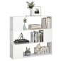 vidaXL Estantería de libros/divisor de espacios blanco 100x24x94 cm vidaXL Estantería de libros/divisor de espacios blanco 100x24x94 cm