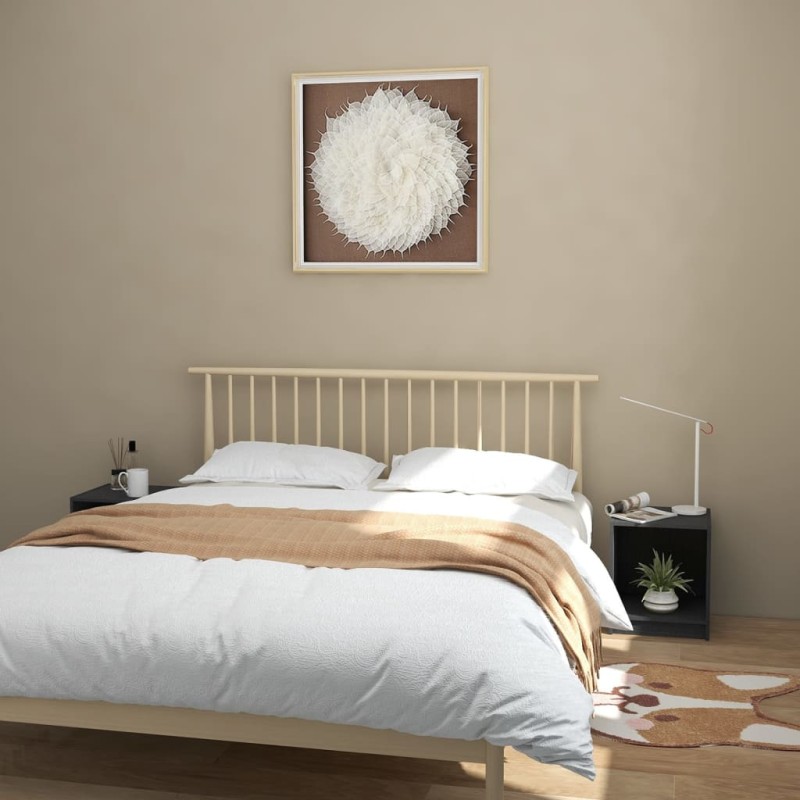 vidaXL Mesita de noche 2 uds madera de pino gris 35,5x33,5x41,5 cm vidaXL Mesita de noche 2 uds madera de pino gris 35,5x33,5x41,5 cm