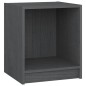 vidaXL Mesita de noche 2 uds madera de pino gris 35,5x33,5x41,5 cm vidaXL Mesita de noche 2 uds madera de pino gris 35,5x33,5x41,5 cm