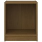vidaXL Mesita noche 2 uds madera pino marrón miel 35,5x33,5x41,5cm vidaXL Mesita noche 2 uds madera pino marrón miel 35,5x33,5x41,5cm