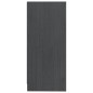 vidaXL Armario auxiliar madera maciza de pino gris 35,5x33,5x76 cm vidaXL Armario auxiliar madera maciza de pino gris 35,5x33,5x76 cm
