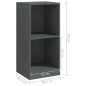 vidaXL Armario auxiliar madera maciza de pino gris 35,5x33,5x76 cm vidaXL Armario auxiliar madera maciza de pino gris 35,5x33,5x76 cm