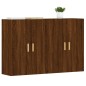 vidaXL Armarios de pared 2 uds madera de ingeniería marrón roble vidaXL Armarios de pared 2 uds madera de ingeniería marrón roble