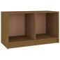 vidaXL Mueble de TV de madera maciza de pino marrón miel 70x33x42 cm vidaXL Mueble de TV de madera maciza de pino marrón miel 70x33x42 cm