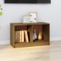 vidaXL Mueble de TV de madera maciza de pino marrón miel 70x33x42 cm vidaXL Mueble de TV de madera maciza de pino marrón miel 70x33x42 cm