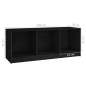 vidaXL Mueble de TV madera maciza de pino negro 104x33x41 cm vidaXL Mueble de TV madera maciza de pino negro 104x33x41 cm