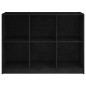 vidaXL Estantería de madera maciza de pino negra 104x33x76 cm