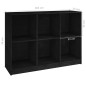 vidaXL Estantería de madera maciza de pino negra 104x33x76 cm