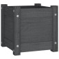 vidaXL Jardineras 2 uds madera maciza de pino gris 31x31x31 cm vidaXL Jardineras 2 uds madera maciza de pino gris 31x31x31 cm