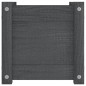vidaXL Jardineras 2 uds madera maciza de pino gris 31x31x31 cm vidaXL Jardineras 2 uds madera maciza de pino gris 31x31x31 cm