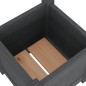 vidaXL Jardineras 2 uds madera maciza de pino gris 31x31x31 cm vidaXL Jardineras 2 uds madera maciza de pino gris 31x31x31 cm