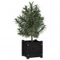 vidaXL Jardineras 2 uds madera maciza de pino negra 31x31x31 cm vidaXL Jardineras 2 uds madera maciza de pino negra 31x31x31 cm