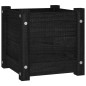 vidaXL Jardineras 2 uds madera maciza de pino negra 31x31x31 cm vidaXL Jardineras 2 uds madera maciza de pino negra 31x31x31 cm