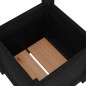 vidaXL Jardineras 2 uds madera maciza de pino negra 31x31x31 cm vidaXL Jardineras 2 uds madera maciza de pino negra 31x31x31 cm
