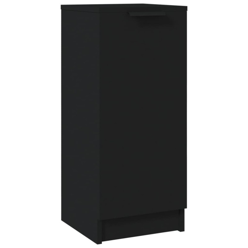 vidaXL Aparador de madera contrachapada negro 30x30x70 cm vidaXL Aparador de madera contrachapada negro 30x30x70 cm