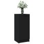 vidaXL Aparador de madera contrachapada negro 30x30x70 cm vidaXL Aparador de madera contrachapada negro 30x30x70 cm