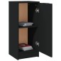 vidaXL Aparador de madera contrachapada negro 30x30x70 cm vidaXL Aparador de madera contrachapada negro 30x30x70 cm