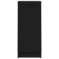 vidaXL Aparador de madera contrachapada negro 30x30x70 cm vidaXL Aparador de madera contrachapada negro 30x30x70 cm