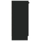 vidaXL Aparador de madera contrachapada negro 30x30x70 cm vidaXL Aparador de madera contrachapada negro 30x30x70 cm