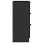 vidaXL Aparador de madera contrachapada negro 30x30x70 cm vidaXL Aparador de madera contrachapada negro 30x30x70 cm