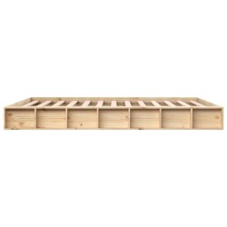 vidaXL Estructura de cama de madera maciza super king 180x200 cm
